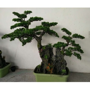 <span class=keywords><strong>Vendita</strong></span> di <span class=keywords><strong>piante</strong></span> verdi in plastica verde in fibra di vetro per interni Mini albero di pino artificiale sostenibile eco-friendly 110cm - Product Image 4