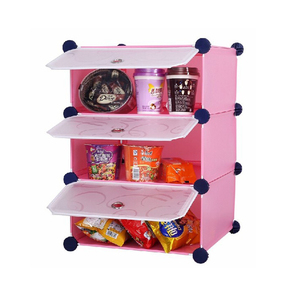 Al0904-3 bricolage 3 cubes moderne petite <span class=keywords><strong>cuisine</strong></span> en plastique armoire de stockage gratuit - Product Image 1