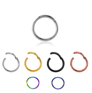 Vách ngăn <span class=keywords><strong>Clicker</strong></span> Nose Ear Vành Bản Lề Segment Nhẫn Khác Nhau Kích Thước & Màu Sắc - Product Image 2