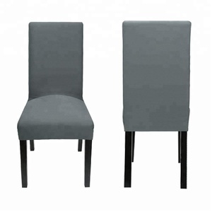 Grey spandex corto cubierta de <span class=keywords><strong>la</strong></span> silla de <span class=keywords><strong>la</strong></span> mitad cubierta de silla para boda banquete <span class=keywords><strong>restaurante</strong></span> - Product Image 1
