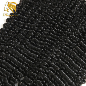 Lsy Natural <span class=keywords><strong>malayo</strong></span> al por mayor rizado 100% extensiones de cabello humano para las mujeres negras - Product Image 5