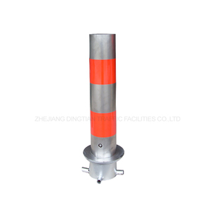 De acero inoxidable Durable Flexible de acero inoxidable extraíble coche <span class=keywords><strong>Estacionamiento</strong></span> de tráfico bolardos con llave - Product Image 2
