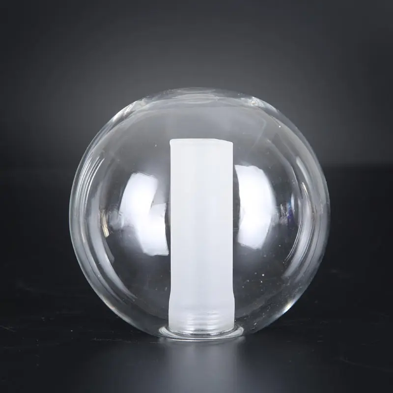 Lâmpada de parede g9 artesanal, lustre transparente com bolha, dupla, borosilicato, de vidro