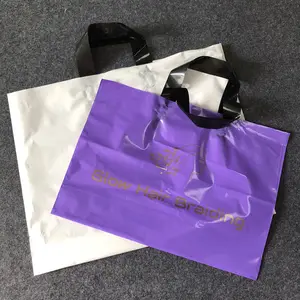 Tas Plastik Desain Kustom Pe Potongan Tambalan Potong Tas Belanja Mudah Terurai dengan Logo Sendiri Kantong Plastik Cetak