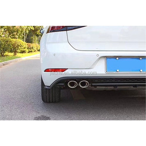Lame de pare-choc arrière en fibre de carbone, accessoire de voiture, Volkswagen Golf 7 7.5 MK7.5 Standard et <span class=keywords><strong>GTI</strong></span> 2017 <span class=keywords><strong>2018</strong></span> 2019 R, PP en plastique noir - Product Image 6