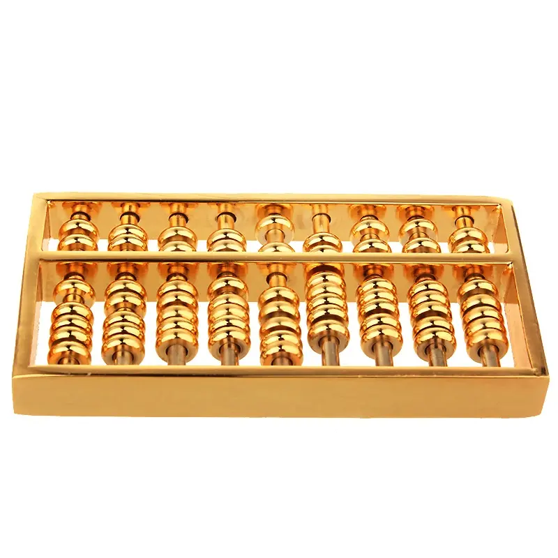 فتح فنغ شوي سبيكة المعداد سلسلة المفاتيح Wenchang القلم المعداد الصغيرة قلادة الديكور الحرفية هدية هدايا مطلية بالذهب