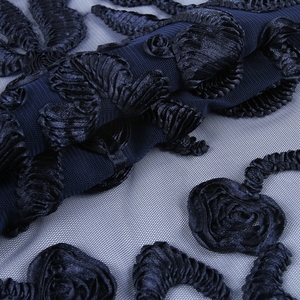 HA-10560D phổ biến nhất băng vải tuyn lưới Màu Xanh Hoàng gia Net pháp ren thêu vải - Product Image 3