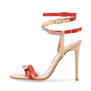 Trendy Multi-Fibbia Caged Sandalo Delle Donne <span class=keywords><strong>Sandali</strong></span> Tacco A Spillo - Product Image 1