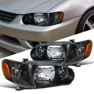 ใช้กับไฟหน้ารถยนต์ JDM สำหรับ Toyota <span class=keywords><strong>Corolla</strong></span> 2001 2002 ไฟหน้าสีดำ ไฟหน้ารถยนต์ ไฟหน้า ไฟส่องสว่าง รุ่น USA - Product Image 2