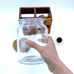Commercio all'ingrosso bottiglia di Immagazzinaggio di vuoto con Airtight tappo di sughero 900ml Multi-Uso Contenitori 32 once di <span class=keywords><strong>vetro</strong></span> vuota stash vaso per il Tè Caramelle - Product Image 4