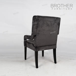 Haute Qualité bois De Bouleau jambe <span class=keywords><strong>noir</strong></span> antique aile provincial <span class=keywords><strong>français</strong></span> chaise - Product Image 4