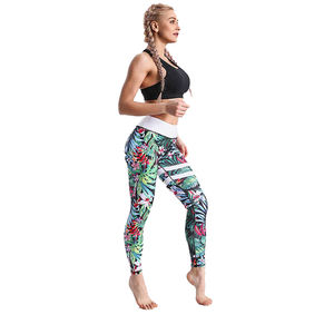 Leggings da allenamento a vita alta da donna <span class=keywords><strong>Leggins</strong></span> stampati in <span class=keywords><strong>bianco</strong></span> <span class=keywords><strong>e</strong></span> <span class=keywords><strong>nero</strong></span> - Product Image 4