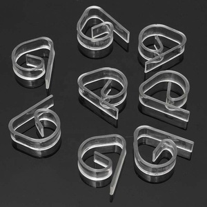 Pinces crochet pour couverture de Table, pratique et transparent, en plastique, 8 pièces - Product Image 3