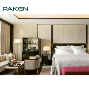 Comercial nuevo diseño personalizado al por mayor <span class=keywords><strong>Hotel</strong></span> Suite habitación muebles de dormitorio cama Silla de escritorio - Product Image 2