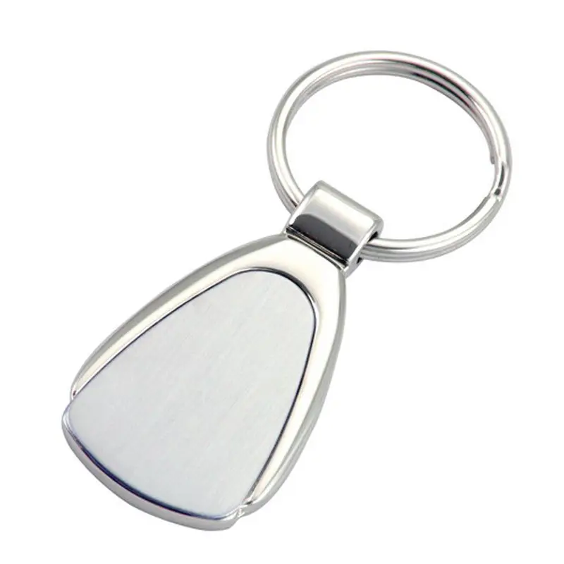 Multi-shape blank metal key holder promotional Key ring gift Antique zinc alloy Custom key holder