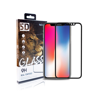 Proveedor de China contra borde <span class=keywords><strong>roto</strong></span> protector de pantalla de vidrio templado venta al por mayor para iphone X - Product Image 1
