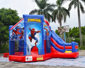 CH Inflável Castle 0.55mm PVC Bouncy House Para Crianças Comercial De Baixo Preço Inflável Spiderman Bouncer Castle