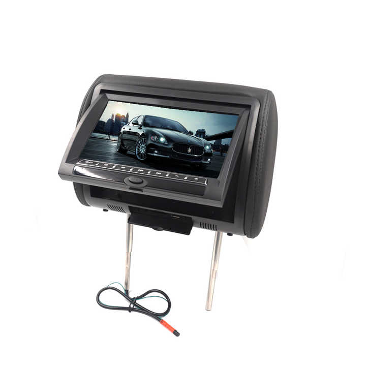 AV付きDVD/CDデュアルスクリーン7インチヘッドレストカーDVDプレーヤー  
