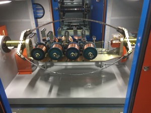 Tốc độ cao Unilay tụ nhóm máy đồng Nhôm dây xoắn đôi Buncher Dây strander 1 + 6 + 12 tốc độ cao tụ nhóm máy - Product Image 4