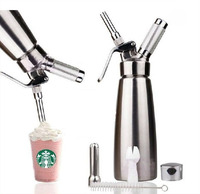 500 ml 1 Pinte Distributeur de crème fouettée professionnel en acier inoxydable (ICO) avec buses métalliques