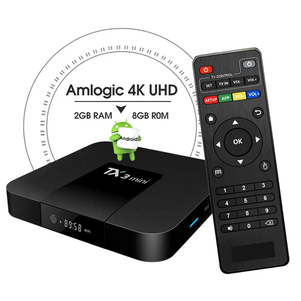 2019 Nieuwste Android Tv Box TX3 Mini H S905W Android 7.1 Smart Tv Box 2.0 Ghz Wifi 4K Media speler Set-Top Box