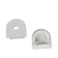 Profilés en aluminium anodisé fins et plats pour diffuseur LED, lentille diffuseur givrée/transparente/opale, couvercle en PC pour bande lumineuse LED