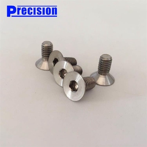 <span class=keywords><strong>Avellanada</strong></span> con hueco <span class=keywords><strong>perno</strong></span> de titanio 4x8mm de <span class=keywords><strong>cabeza</strong></span> plana tornillo hexagonal - Product Image 3