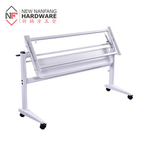 الحديثة تصميم كرنك اليد ارتفاع قابل للتعديل طاولة المؤتمر قاعدة - Product Image 1