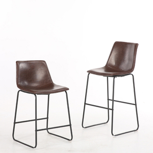 En gros en cuir contemporain chaise haute meubles industriels cuisine <span class=keywords><strong>tabouret</strong></span> <span class=keywords><strong>de</strong></span> <span class=keywords><strong>bar</strong></span> avec <span class=keywords><strong>dossier</strong></span> - Product Image 1