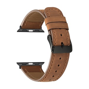 Pour la Bande de Montre <span class=keywords><strong>D</strong></span>'<span class=keywords><strong>apple</strong></span>, 42mm 38mm <span class=keywords><strong>Bracelet</strong></span> En Cuir Véritable Bande De Remplacement pour <span class=keywords><strong>Apple</strong></span> <span class=keywords><strong>Watch</strong></span> - Product Image 4
