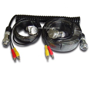 Custom 5pin 7pin Trailer Backup <strong>Camera</strong> <strong>Cable</strong> with 7pin Socket 7core Trailer Spiral <strong>Cable</strong> - Product Image 1