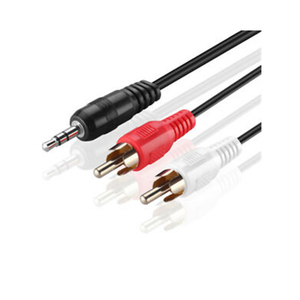 3.5mm stereo naar 2 <span class=keywords><strong>RCA</strong></span> Kabel man op man - Product Image 1