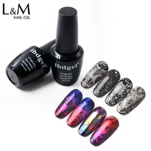 3D Transfer Printing Nail Foils Gel OEM Gel Lacquer Clear Color Soak Off