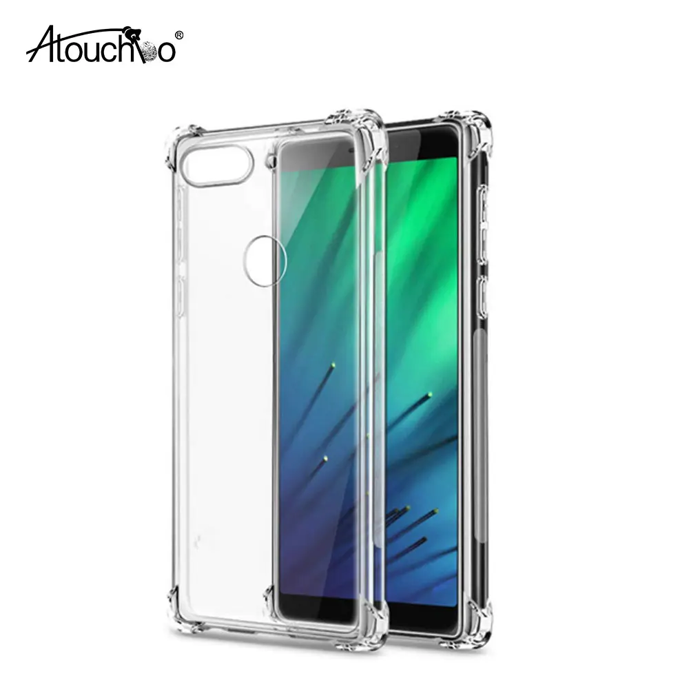 ATOUCHBO Clear Case Soft Silicon Shockproof Bumper Transparent Premium Back Cover for Huawei Enjoy 8 Plus / Y9 2018