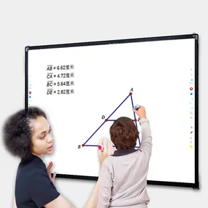 Multi Touch Pen Tray Digital Blackboard Interactive Whiteboard 1 Set with Factory Price Black Infrared Riotouch