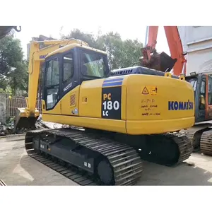 Escavadeira komatsu pc180 usado, máquina escavadora de pista hidráulica de 18 toneladas para venda