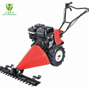 China Veiligheid Hand Push Benzine Gras Bosmaaier Te Koop 4 Takt Benzinemotor Met Mes 120 Mm Breedte