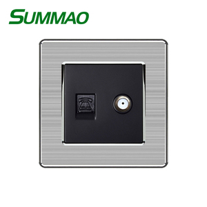 Phụ Kiện Điện Gia Dụng Ổ Cắm Trên Tường, Điện Thoại Di Động + Ổ Cắm Máy Tính Dữ Liệu 16A EU UK Tel + Ổ Cắm Dữ Liệu Tiêu Chuẩn Nối Đất 50/60Hz - Product Image 6