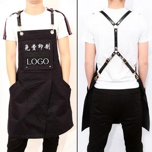 Thợ Làm Tóc Tạp Dề Cửa Hàng Trà Cafe Quần Áo Làm Việc Florist Đàn Ông Và Phụ Nữ Nhà Hàng In Tạp Dề - Product Image 1