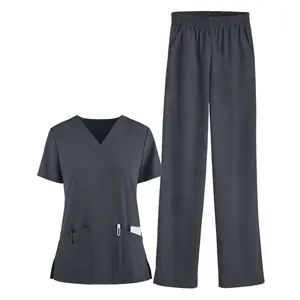 Uniforme de Spa gris Anti-rides, uniforme de haute qualité, uniformes de professionnels de Spa, uniforme de Salon de beauté