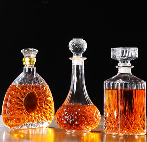 Red Wine Whiskey Vodka Tequila Brandy Glass <strong>Bottle</strong> with Matte Finish and Rubber Stopper <strong>Special</strong>-shaped Empty <strong>Bottle</strong> - Product Image 3