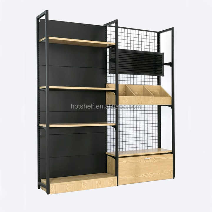 Wholesale Supermarket Stand Wood Display Shelf - Special Design