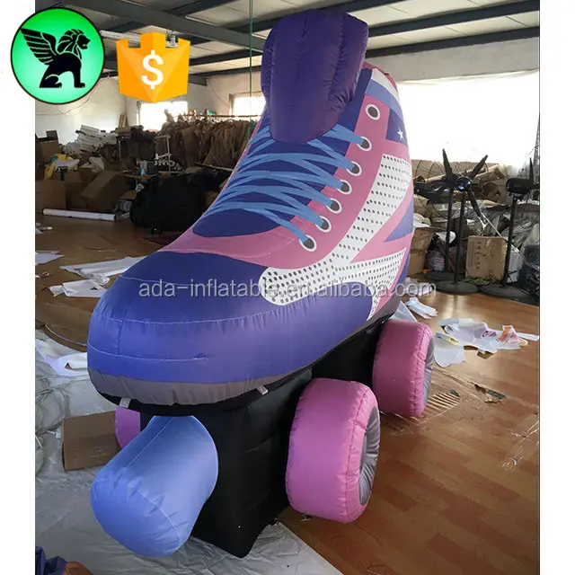 3m High Inflatable Shoes Customized Roller Skate Shoes Inflatable For Advertising A4748