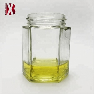 Mejor Precio 150g 180 ml hexagonal frascos de vidrio de miel con tapa de giro - Product Image 2