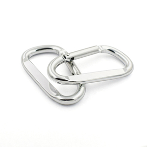 Logo Laser Kustom Murah Aluminium Flat D Carabiner untuk Tas - Product Image 1
