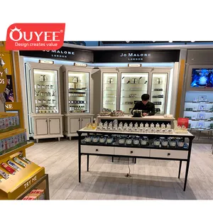 Professional Fragrance Booth Display Cosmetic And Perfume Mall Cosmetic Kiosk Design Cosmetic Shop Counter Table Design