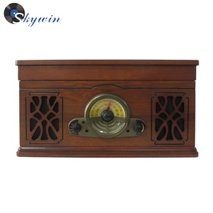 <span class=keywords><strong>Audio</strong></span> <span class=keywords><strong>de</strong></span> alta fidelidad tocadiscos cd registro cassette radio player con bluetooth - Product Image 6