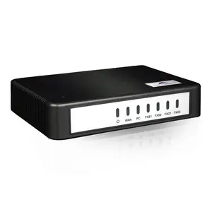 NewRock FXO พอร์ต IP Gateway-HX4E MX8A แบบบูรณาการ VoIP-2 4หรือ8 FXS พอร์ต FXO IAD Voip Gateway