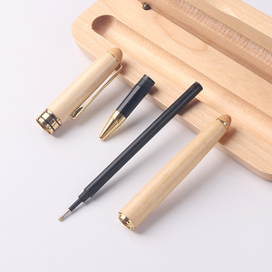 Pluma giratoria promocional de lujo, bolígrafo de madera personalizado <span class=keywords><strong>con</strong></span> funda, logo láser, regalo ecológico, juego de <span class=keywords><strong>bolígrafos</strong></span> de madera <span class=keywords><strong>con</strong></span> funda - Product Image 5