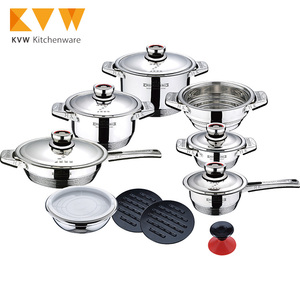 16 unidades <span class=keywords><strong>real</strong></span> utensilios de cocina de acero inoxidable con tapa - Product Image 3